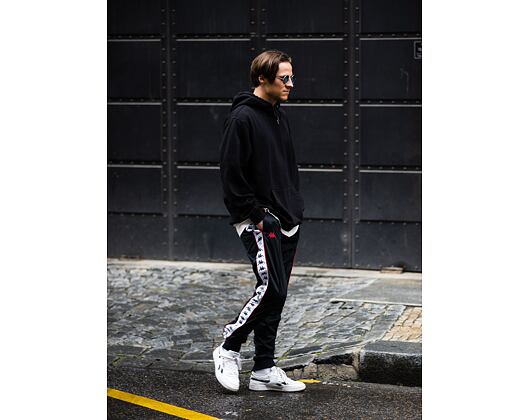 Tepláky Kappa 222 Banda Rastoria Slim C1D Black/Red/White