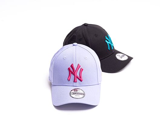 Dětská kšiltovka New Era 9FORTY Kids MLB Home League Essential New York Yankees Strapback Lavender