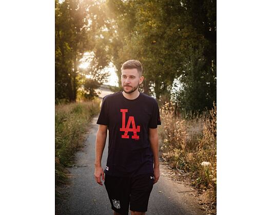Triko New Era MLB Seasonal Team Logo Tee Los Angeles Dodgers Navy / Red