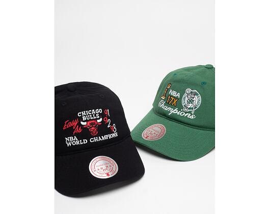 Kšiltovka Mitchell & Ness Stone Washed Champions Dad Hat Chicago Bulls Black