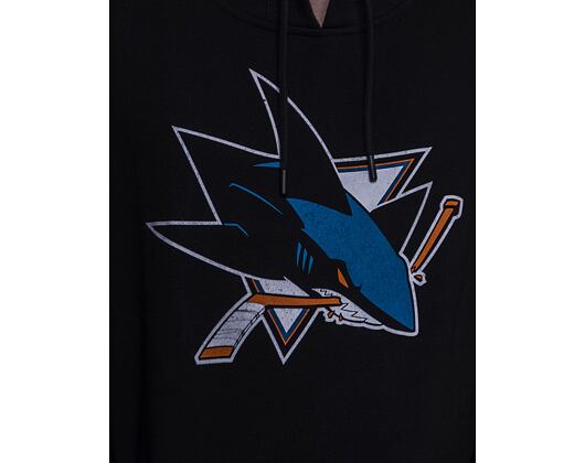 Mikina '47 Brand NHL San Jose Sharks Imprint Burnside Hood Jet Black