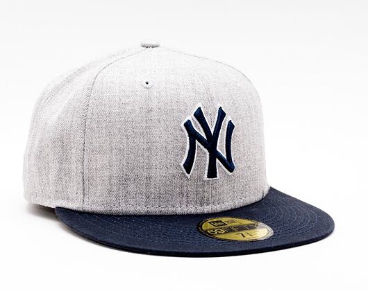 Kšiltovka New Era 59FIFTY MLB Heather Contrast 5 New York Yankees Fitted Heather Gray