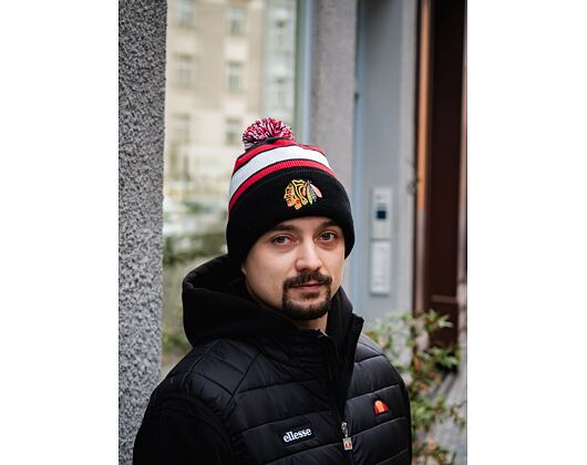 Kulich '47 Brand NHL Chicago Blackhawks Wayland Cuff Knit Black