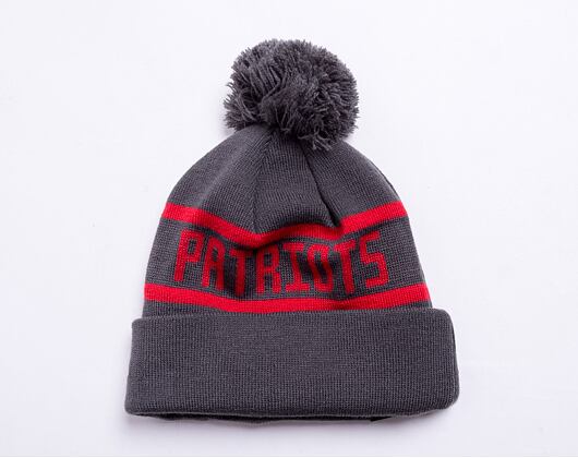 Kulich New Era NFL Jake Cuff Knit New England Patriots Grey