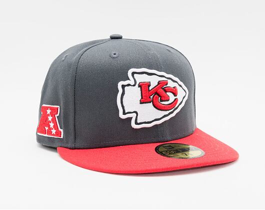 Kšiltovka New Era 59FIFTY NFL Official Team Colors Kansas City Chiefs Grey