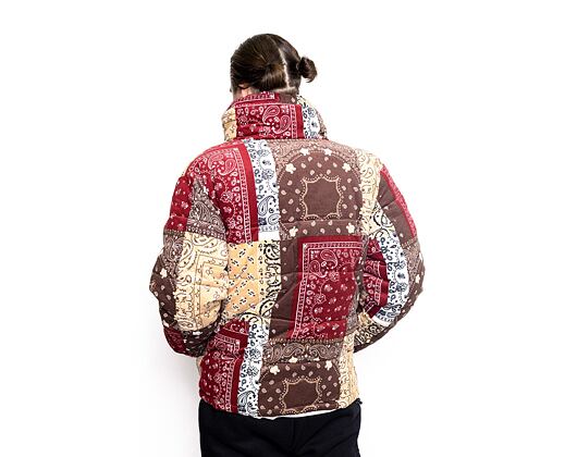 Bunda Karl Kani 6076775 KK Retro Paisley Corduroy Puffer Jacket Sand/Brown KM214-047-1