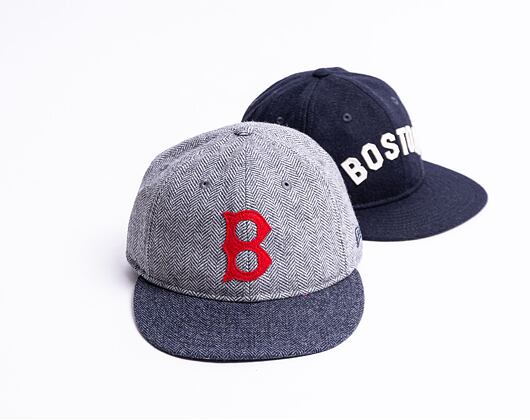Kšiltovka New Era 59FIFTY MLB Retro Crown Boston Red Sox Cooperstown Gray