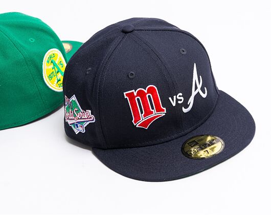 Kšiltovka New Era 59FIFTY 1991 World Series Atlanta Braves VS Minnesota Twins - Navy