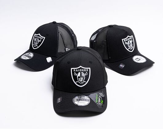 Kšiltovka New Era 9FORTY Black Base Repreve Snap Las Vegas Raiders Snapback Black / Black