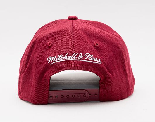 Kšiltovka Mitchell & Ness Team Ground 2.0 Stretch Snapback Miami Heat Maroon