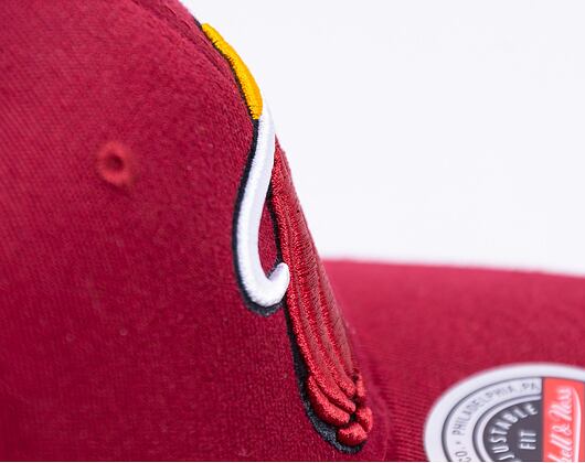 Kšiltovka Mitchell & Ness Team Ground 2.0 Stretch Snapback Miami Heat Maroon