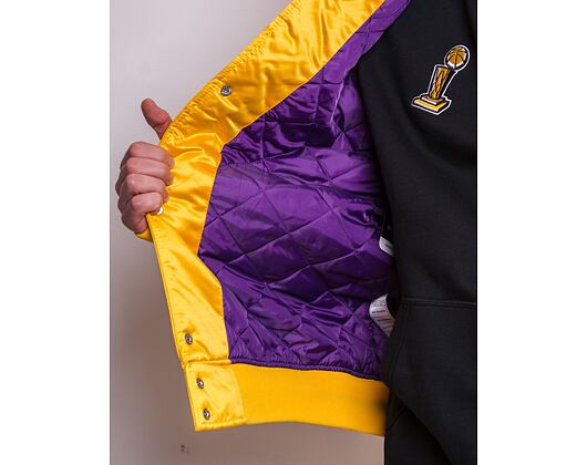 Bunda Mitchell & Ness Champ City Satin Jacket Los Angeles Lakers Gold