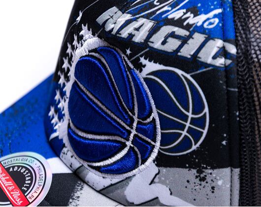 Kšiltovka Mitchell & Ness Hyper Trucker Snapback HWC Orlando Magic Black
