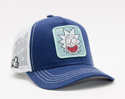 Kšiltovka Capslab Rick and Morty - Rick Trucker Blue