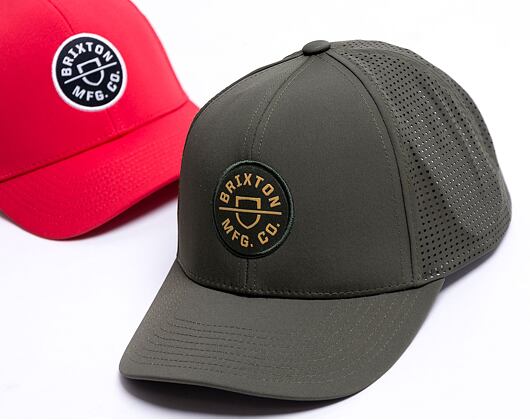 Kšiltovka Brixton Crest X Mp Snapback Military Olive