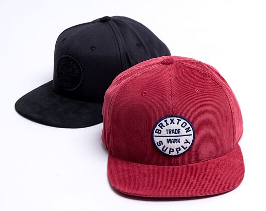 Kšiltovka Brixton Oath III Snapback Dark Brick