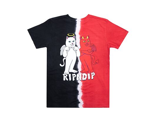 Triko Rip N Dip Angel & Devil Tee Red/Black Split Dye RND9078