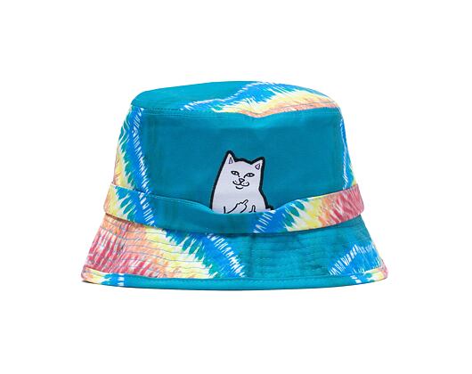 Klobouk Rip N Dip Lord Nermal Tie Dye Bucket Hat Teal Rainbow RND9137