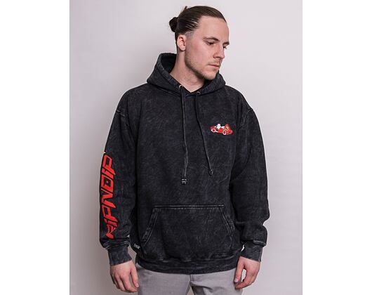 Mikina Rip N Dip Hell Racer Hoodie Black Mineral Wash RND9041