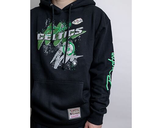 Mikina Mitchell & Ness Hyper Hoops Hoodie Boston Celtics Black