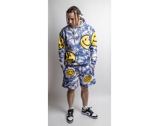 Mikina Market Smiley Sun Dye Yellow/Blue Tie-Die