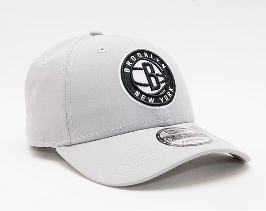 Kšiltovka New Era 9FORTY NBA Grayscale Brooklyn Nets Strapback Gray
