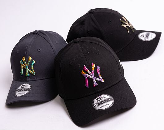 Kšiltovka New Era 9FORTY MLB Camo Infill New York Yankees Strapback Black