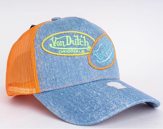 Kšiltovka Von Dutch Russel Trucker Denim Blue/Orange