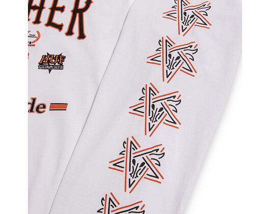 Triko s dlouhým rukávem HUF × Thrasher Monteray Longsleeve White