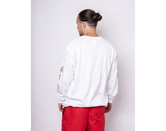 Triko s dlouhým rukávem HUF × Thrasher Monteray Longsleeve White