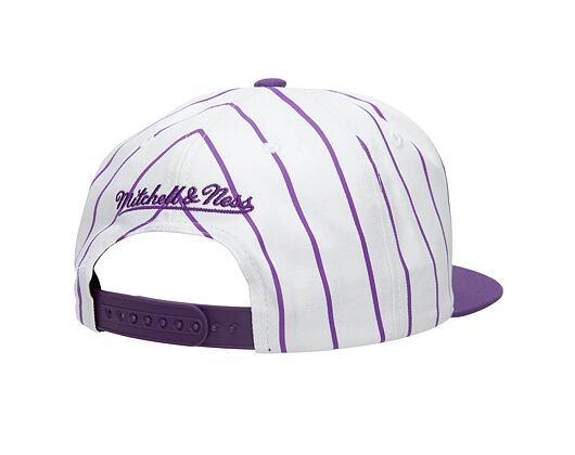 Kšiltovka Mitchell & Ness NCAA Retro Pinstripe Snapback Louisiana State University White