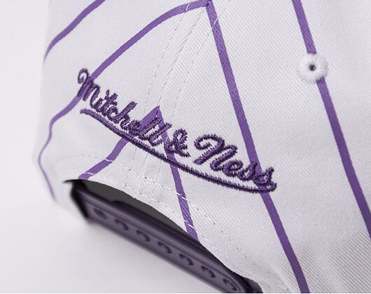 Kšiltovka Mitchell & Ness NCAA Retro Pinstripe Snapback Louisiana State University White