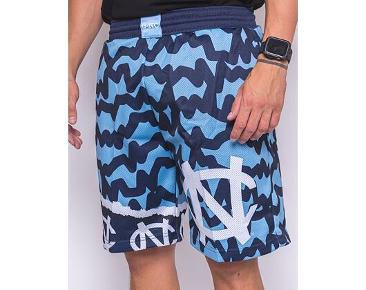 Kraťasy Mitchell & Ness NCAA Jumbotron 2.0 Shorts University Of North Carolina Navy / Light Blue