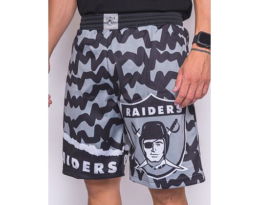 Kraťasy Mitchell & Ness NFL Jumbotron 2.0 Shorts Oakland Raiders Black / Silver
