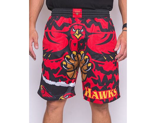 Kraťasy Mitchell & Ness NBA Jumbotron 2.0 Shorts Atlanta Hawks Black / Red