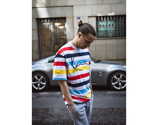 Triko Karl Kani Signature Stripe Tee multicolor