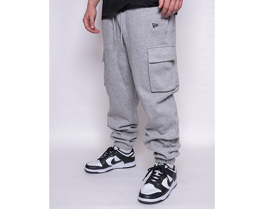 Tepláky New Era Premium Cargo Joggers Heather Grey