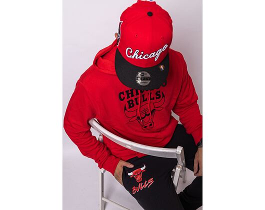 Mikina New Era NBA Foil Print Hoody Chicago Bulls Red/Black
