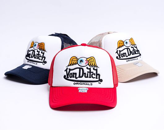 Kšiltovka Von Dutch Baker Trucker Foam White/Red