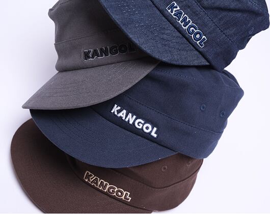 Kšiltovka Kangol - Cotton Twill Army Cap - Grey