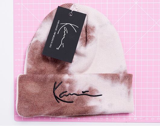 Kulich Karl Kani Signature Tie Dye Beanie brown
