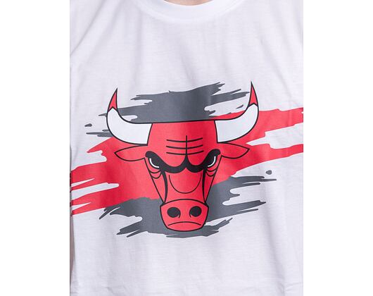 Triko New Era NBA Tear Graphic Tee Chicago Bulls White