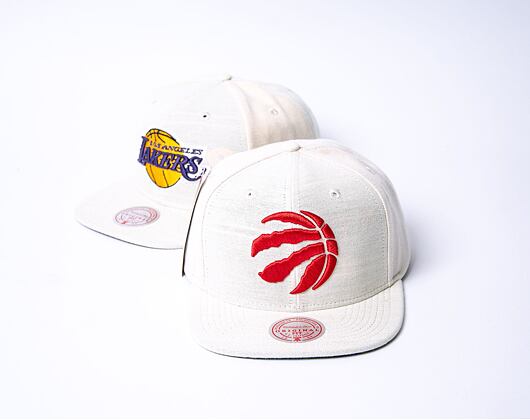 Kšiltovka Mitchell & Ness Cut Away Snapback Nba Toronto Raptors Off White