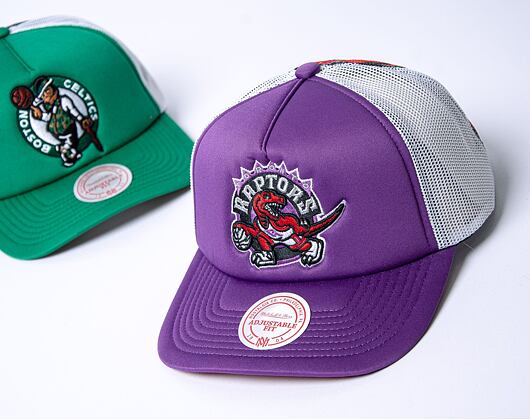 Kšiltovka Mitchell & Ness Off The Backboard Trucker Hwc Toronto Raptors Purple / White