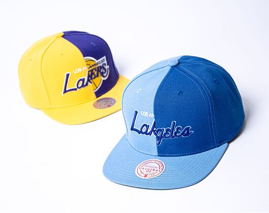 Kšiltovka Mitchell & Ness Split Crown Snapback Hwc Los Angeles Lakers Blue