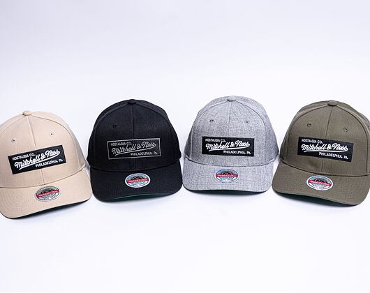 Kšiltovka Mitchell & Ness Box Logo Classic Snapback Branded Grey Heather