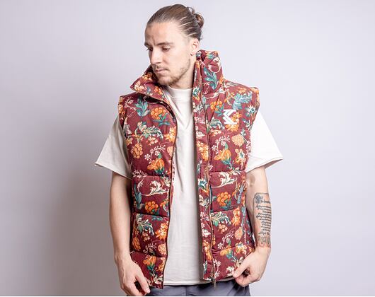 Vesta Karl Kani OG Corduroy Flower Puffer Vest Multicolor