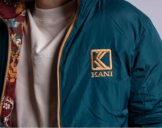 Bunda Karl Kani Retro Reversible Corduroy Flower Puffer Jacket Multicolor