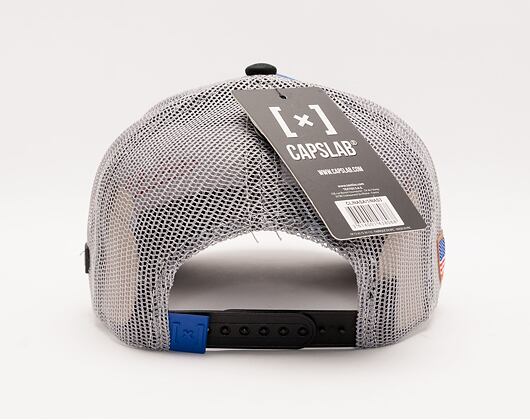 Kšiltovka Capslab NASA A-Frame Trucker CL/NASA/1/NAS3 Royal Blue / Grey / Black