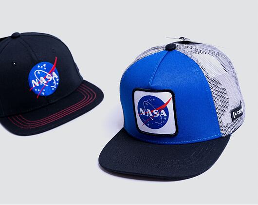 Kšiltovka Capslab NASA Snapback Trucker CL/NASA/1/US1 Royal Blue / Grey / Black